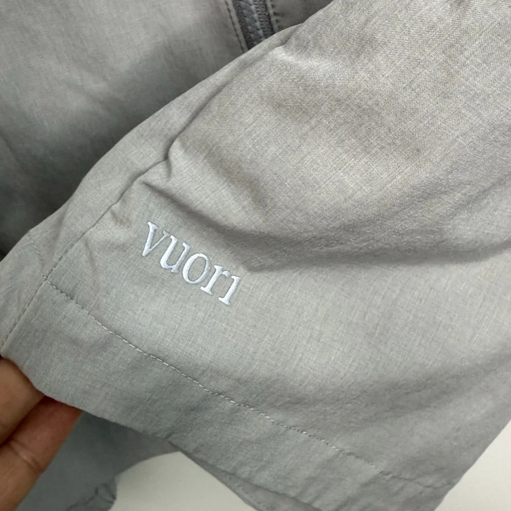 Vuori Venture Track Jacket Mens M Light Gray Full Zip Lightweight Outdoor Gym - Picture 5 of 11